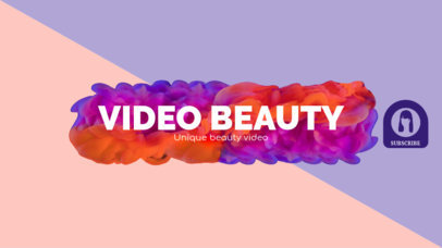 YouTube Beauty Influencer Channel Banner Maker 451c