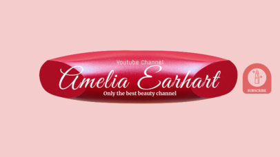 YouTube Beauty Star Channel Banner Template