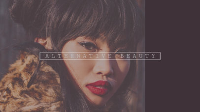 Cool Beauty Vlog Channel Banner Design Maker