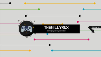 Gameplays Channel Banner Design Template 456b