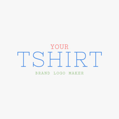 Logo Design Template for T-Shirt Brand 