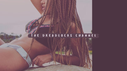 Youtube Banner Design for Alternative Beauty Channel