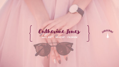 Makeup Channel Banner Design Template 