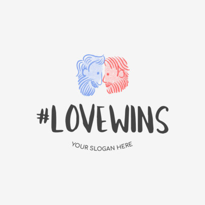 Logo Design Template for Cool Wedding