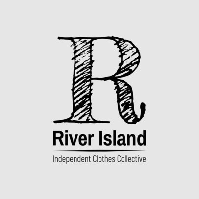 Logo Design Template for Fashionable Clothing Brand