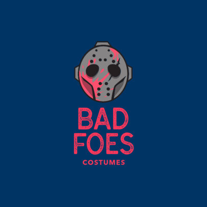 Logo Design Template for Scary Halloween Costume Store 