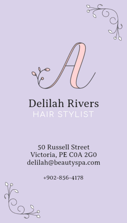 Cute Beauty Business Card Template