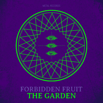 Album Cover Template for Heavy Metal Record 