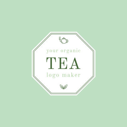 Pretty Tea Shop Logo Template