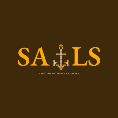 Logo Design Maker for Crafting Materials Store 