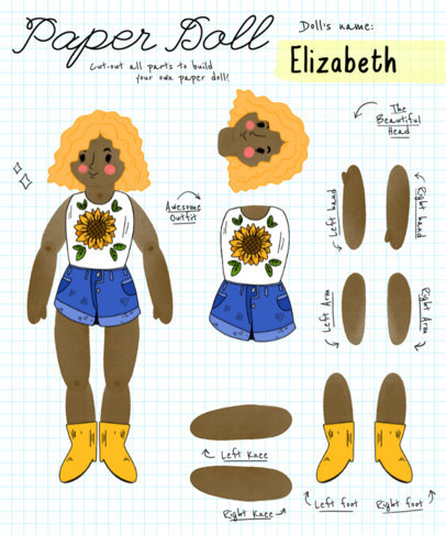 Paper Doll Tee Design Maker 482a 