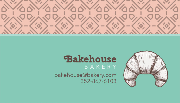 Croissant Bakery Business Card Template