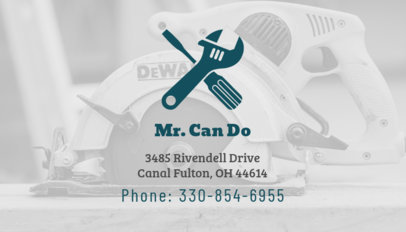 Design Custom Business Card Template for a Handyman