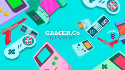 YouTube Gamer Company Channel Banner Maker 457c