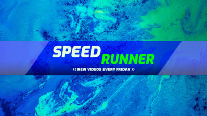 Modern Youtube Banner Template for Gamer 461a