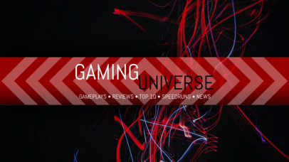 Youtube Banner Maker for Gaming Universe Channel 461b