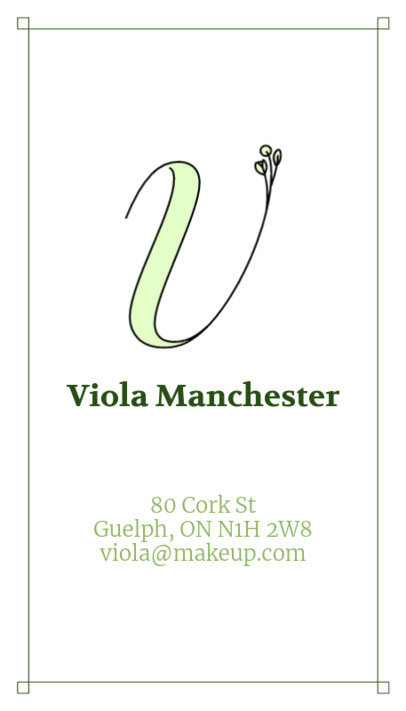 Stylish Beauty Business Card Maker