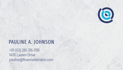 Minimalist Financial Business Card Maker