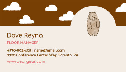 Clothing Brand Manager Business Card Maker