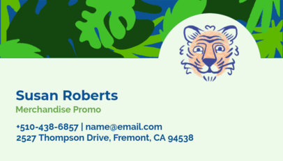 Clothing Brand Merchandise Business Card Template 