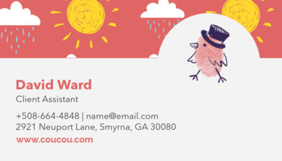 Kids' Clothing Brand Business Card Template 