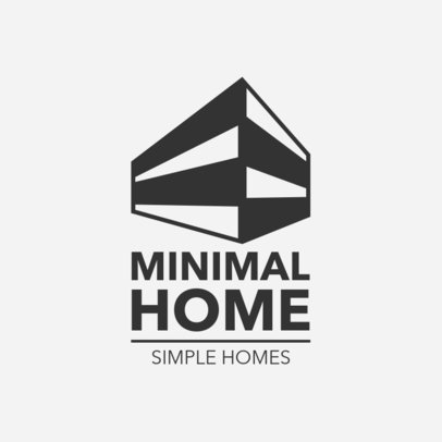 Minimalist Real Estate Logo Template 