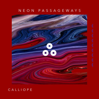 Techno Album Cover Template for Experimental Music CD 