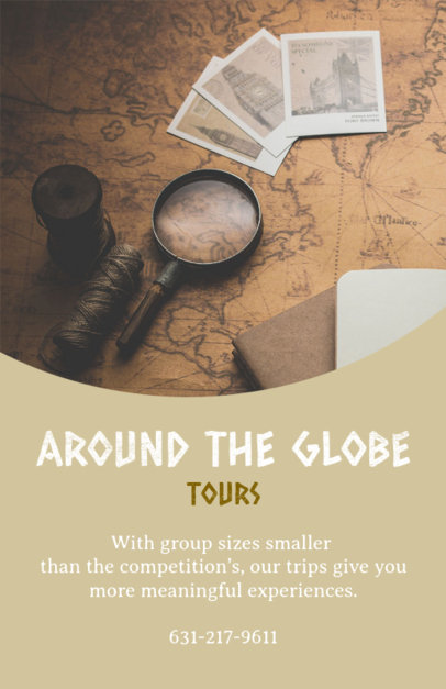 Flyer Maker for Around the Globe Tour 488c