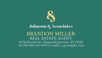 Business Card Maker for Real Estate Brokers and Agents