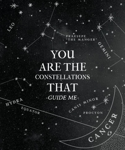 Constellation T-Shirt Design Template