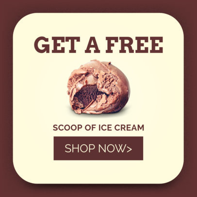 Ad Banner Maker for Ice Cream Shop