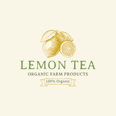 Organic Tea Logo Maker with Fruit Icons