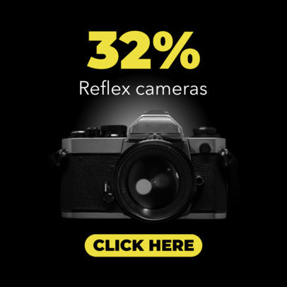 Cameras for Sale Ad Banner Template