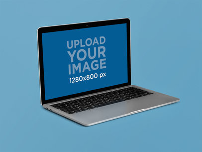 MacBook Pro Mockup Lying on a Flat Surface