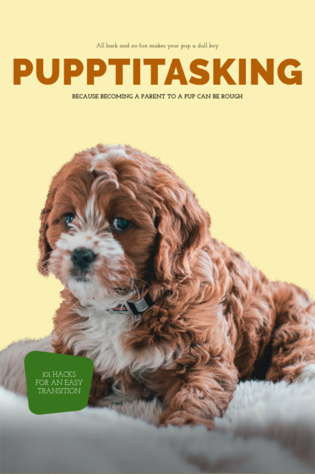 Dog Care Hacks Book Cover Template 