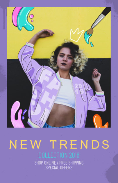 Stylish Online Flyer Maker for Clothing Stores 388a