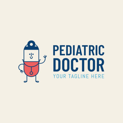 Pediatric Doctor Online Logo Template