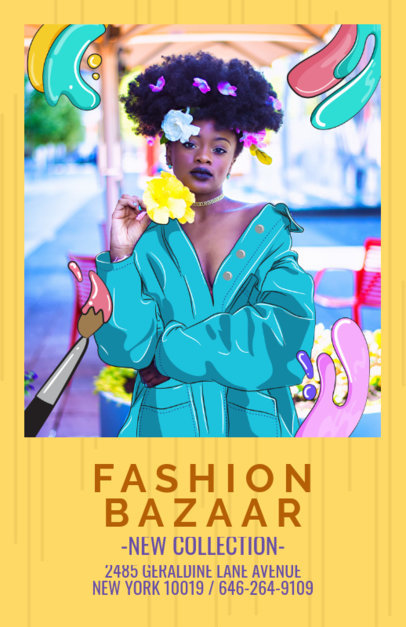 Flyer Template for Fashion Bazar Store 388e