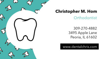 Business Card Template for Orthodontist 560