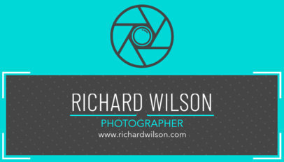 Business Card Template for Photography Studio 
