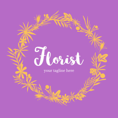 Colorful Florist Shop Logo Maker