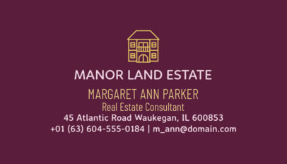 Real Estate Consultant Business Card Maker 