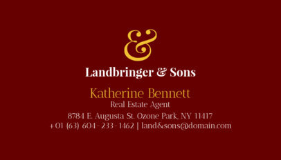 Real Estate Broker Business Card Maker 