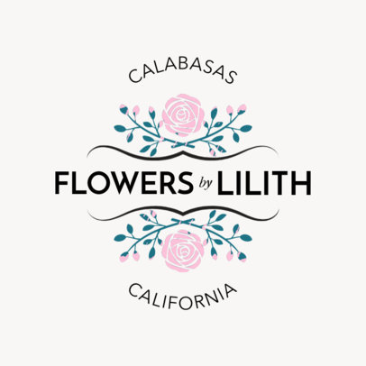 Cute Flower Shop Online Logo Maker 