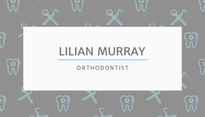 Professional Business Card for Orthodontists 549a
