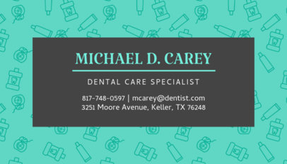 Dentistry Specialist Business Card Maker 549c