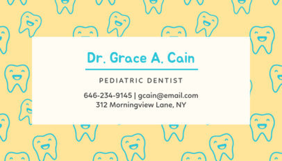 Business Card Maker for Children's Dentist 549d