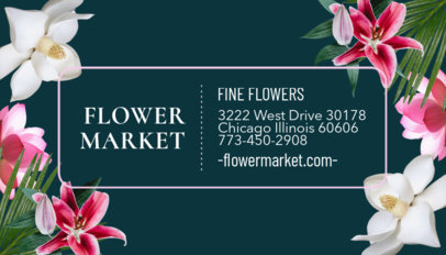 Flower Market Business Card Template 