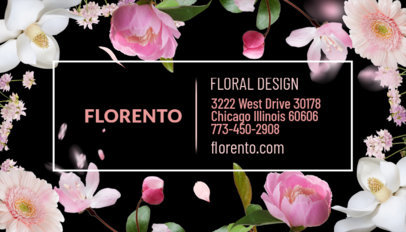 Floral Business Card Design Template 