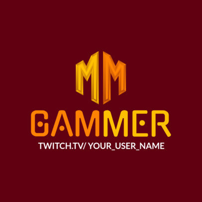 Only Text Twitch Logo Maker 